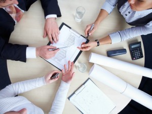 Group of architects at their office